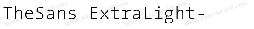 TheSans ExtraLight字体转换